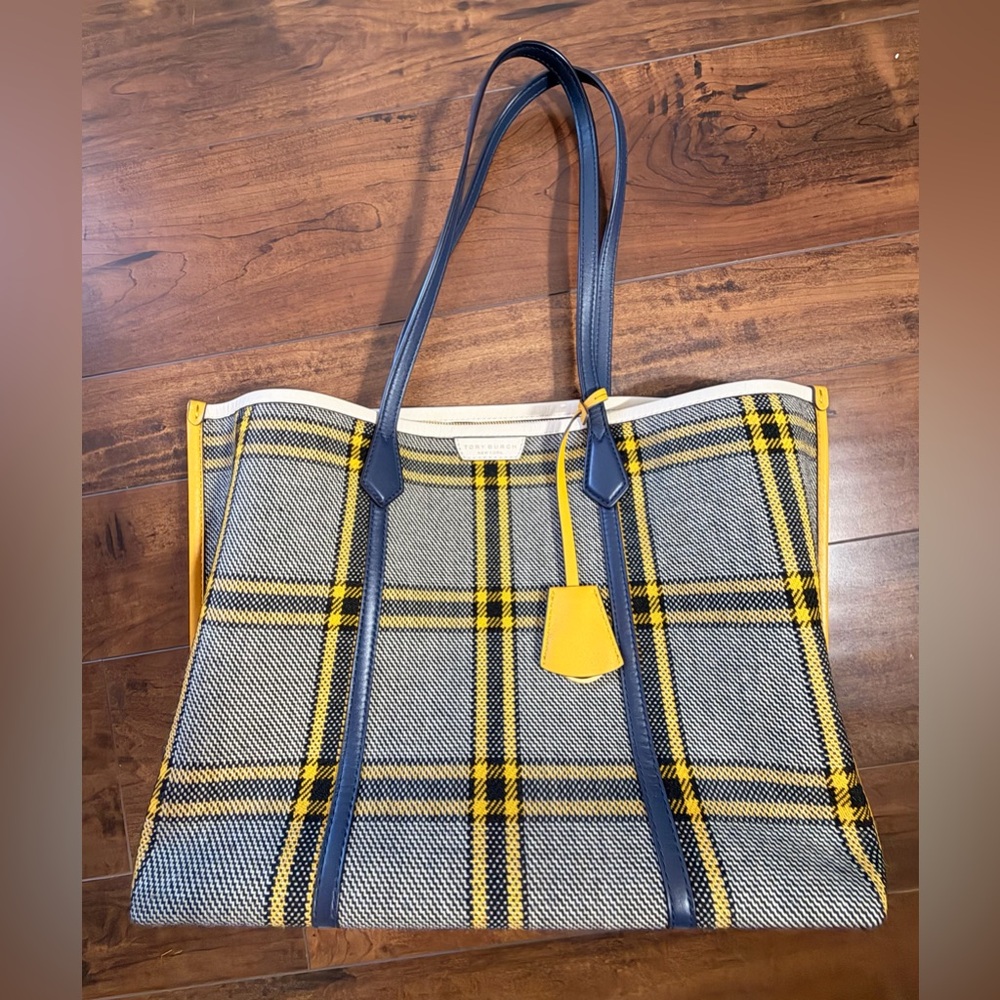Tory Burch Plaid Perry Tote